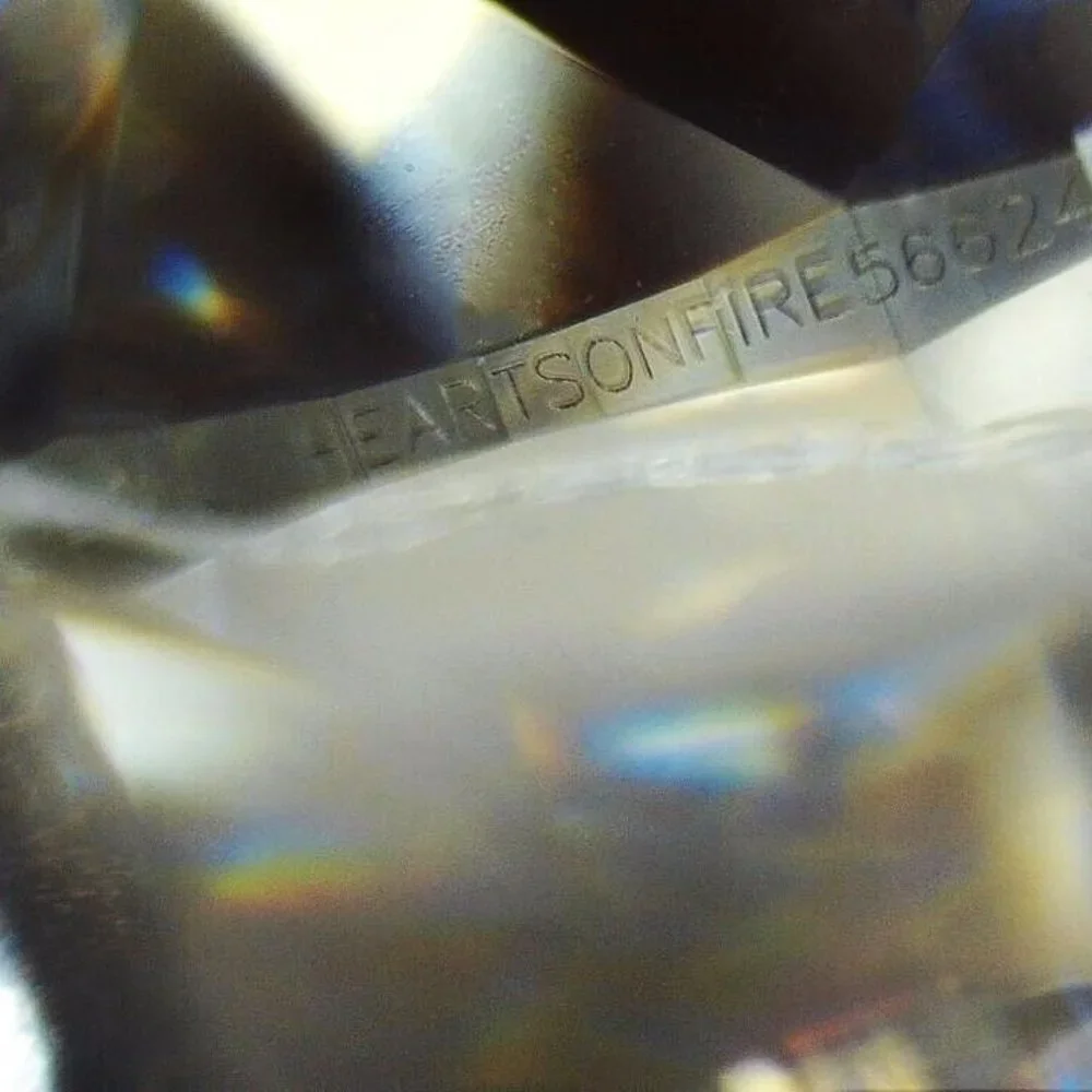 20865 Hearts On Fire Transcend 18K White Gold 0.65 F VS2 Diamond Engagement Ring - Picture 4 of 7